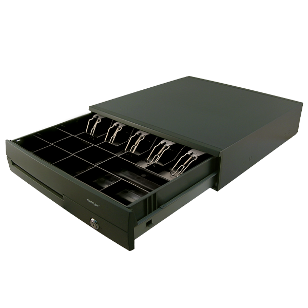 Cajón portamonedas negro automático RJ11 para impresora TPV POS para  billetes y monedas - Cablematic
